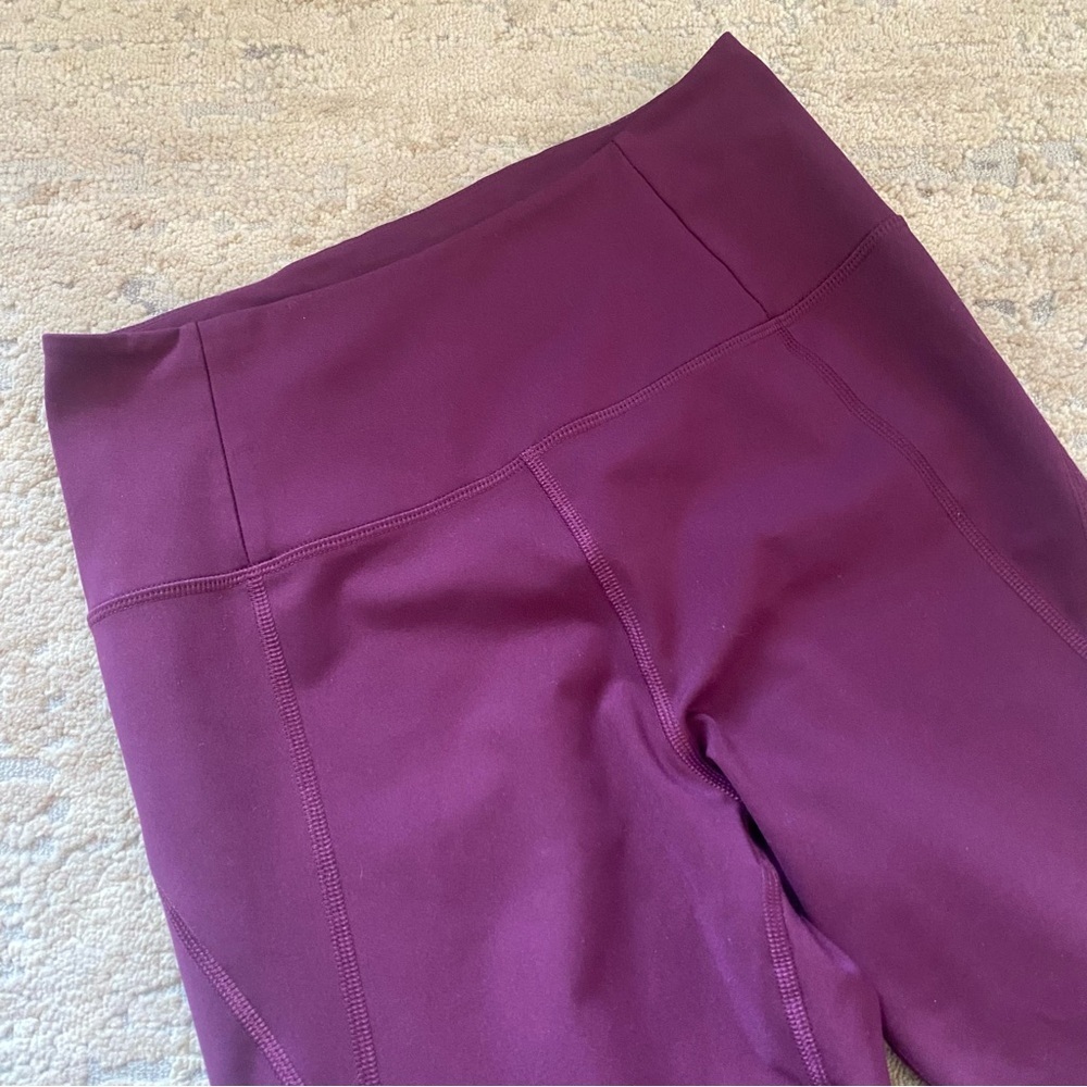 Girlfriend Collective Compressive Solid Plum High… - image 2